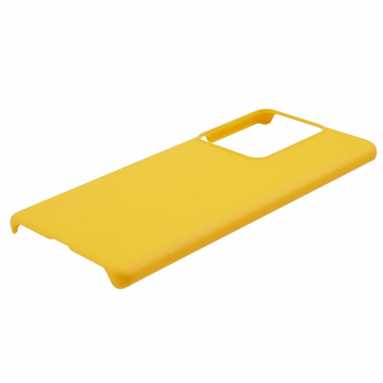 For vivo S17e 5G Rubberized Mobile Phone Case Hard PC Drop-proof Back Cover - Yellow