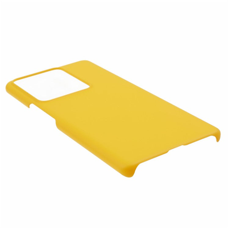 For vivo S17e 5G Rubberized Mobile Phone Case Hard PC Drop-proof Back Cover - Yellow