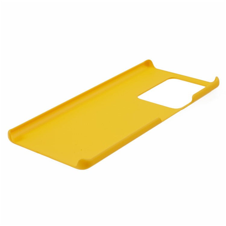 For vivo S17e 5G Rubberized Mobile Phone Case Hard PC Drop-proof Back Cover - Yellow