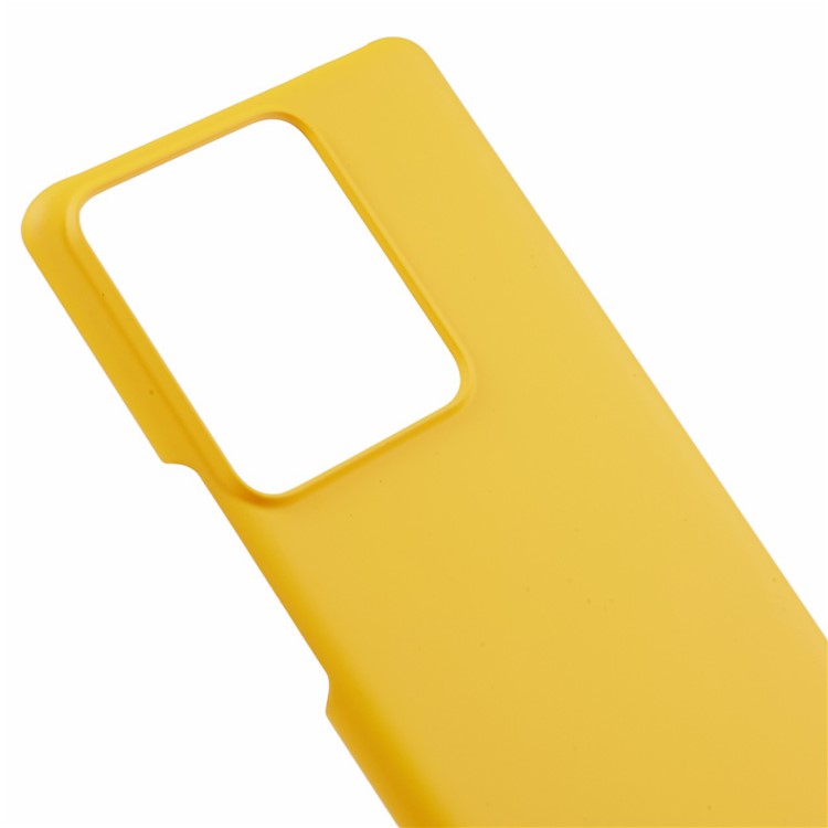 For vivo S17e 5G Rubberized Mobile Phone Case Hard PC Drop-proof Back Cover - Yellow