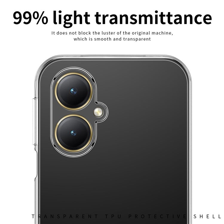 MOFI For vivo Y35+ 5G / Y35m+ 5G TPU Protective Shell Phone Case Transparent Dustproof Cell Phone Cover