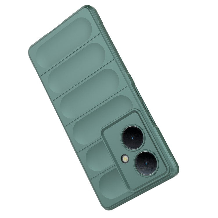 For vivo Y78+ 5G / V29 Lite 5G Shockproof Phone Cover Soft TPU Protective Case - Green