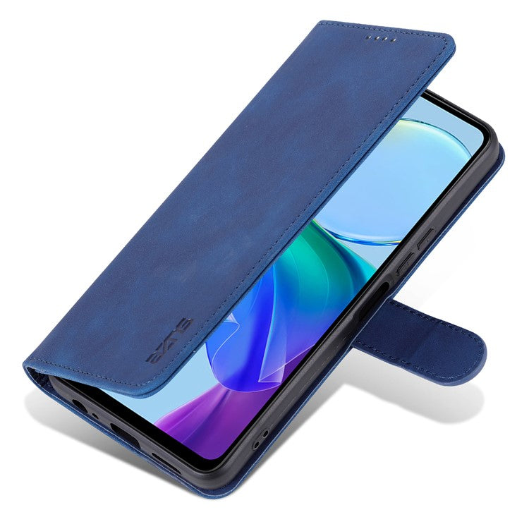 AZNS For vivo Y78+ 5G / Y78 5G / V29 Lite 5G PU Leather Case Stand Wallet Phone Cover - Blue