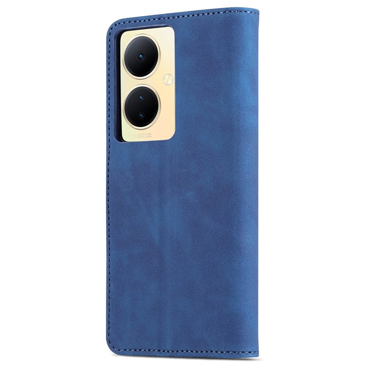 AZNS For vivo Y78+ 5G / Y78 5G / V29 Lite 5G PU Leather Case Stand Wallet Phone Cover - Blue