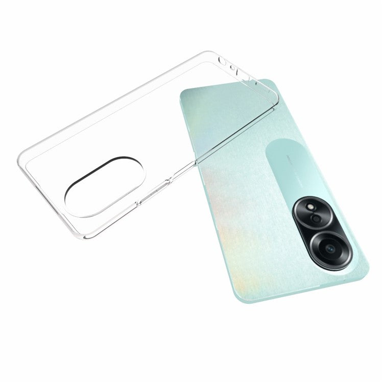 10Pcs  /  Pack Mobile Phone Cover For Oppo A58 4G Smartphone Case Inner Watermark-Free Soft TPU Clear Shell