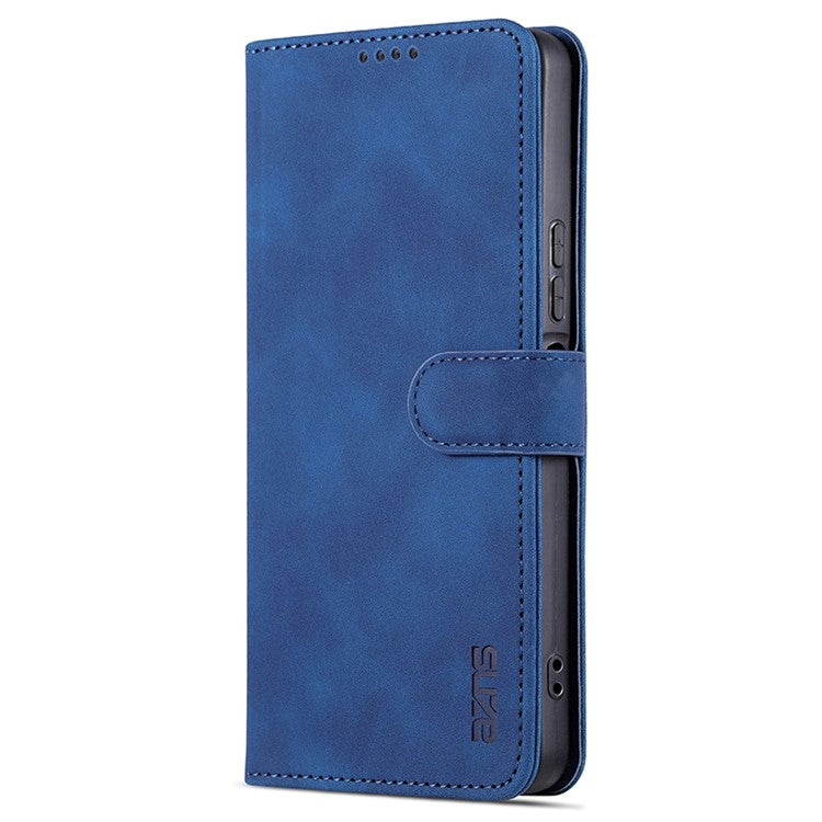 AZNS For vivo Y35+ 5G / Y35m+ 5G Case PU Leather Wallet Protective Phone Cover - Blue