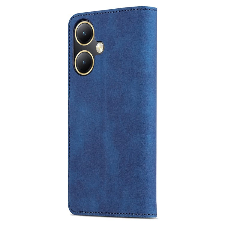 AZNS For vivo Y35+ 5G / Y35m+ 5G Case PU Leather Wallet Protective Phone Cover - Blue