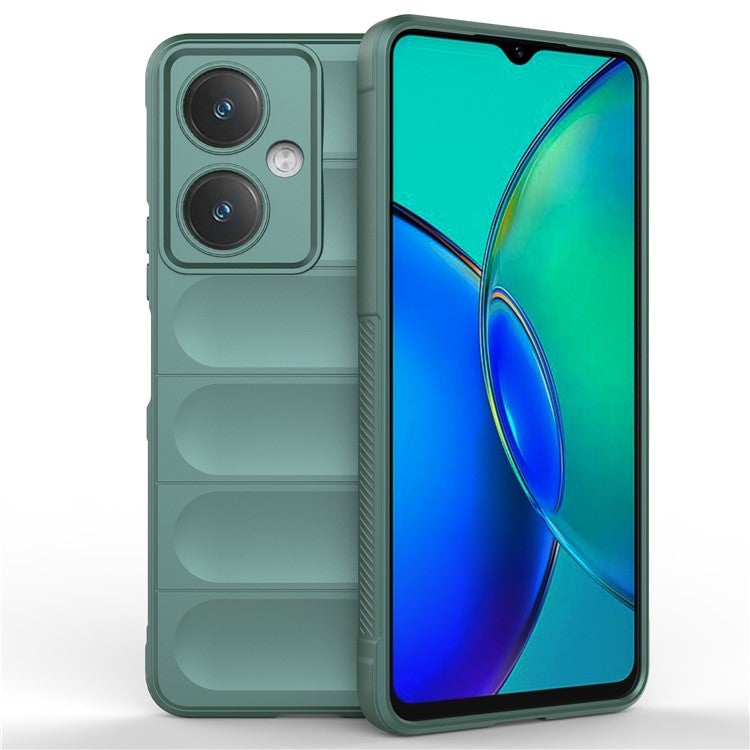 For vivo Y27 4G Case TPU Phone Back Protector Shockproof Cover - Green