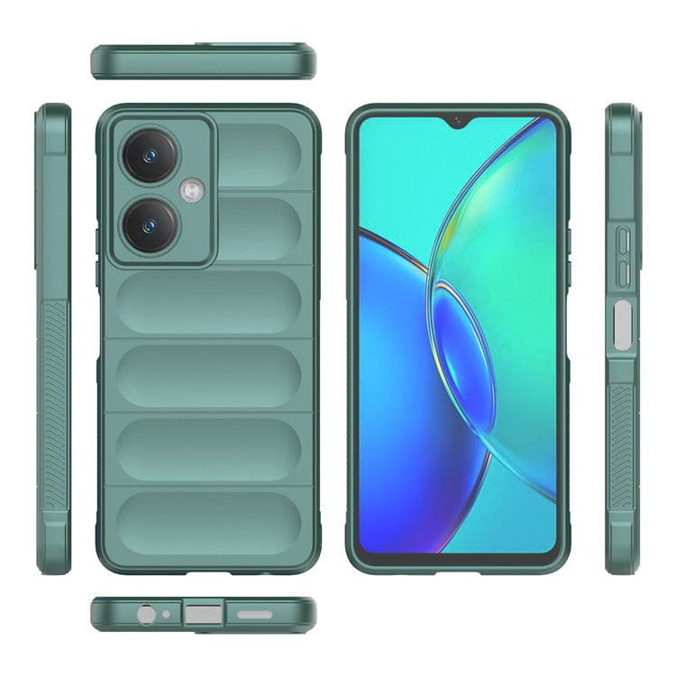 For vivo Y27 4G Case TPU Phone Back Protector Shockproof Cover - Green