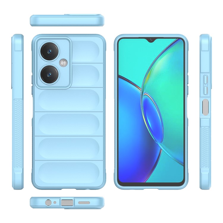 For vivo Y27 4G Case TPU Phone Back Protector Shockproof Cover - Baby Blue