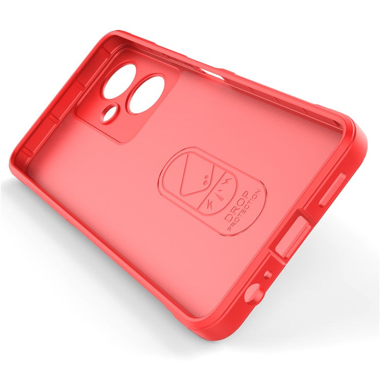 For vivo Y27 4G Case TPU Phone Back Protector Shockproof Cover - Red