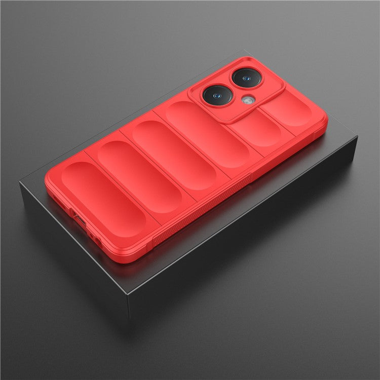 For vivo Y27 4G Case TPU Phone Back Protector Shockproof Cover - Red