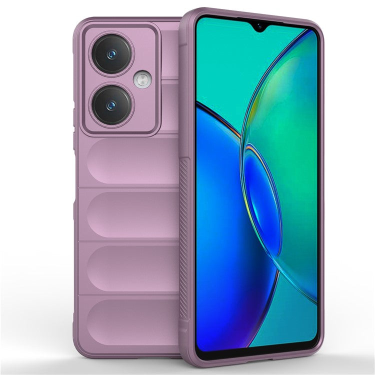 For vivo Y27 4G Case TPU Phone Back Protector Shockproof Cover - Light Purple