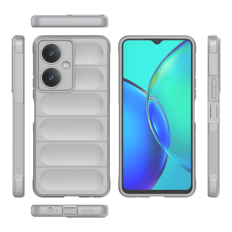 For vivo Y27 4G Case TPU Phone Back Protector Shockproof Cover - Light Grey