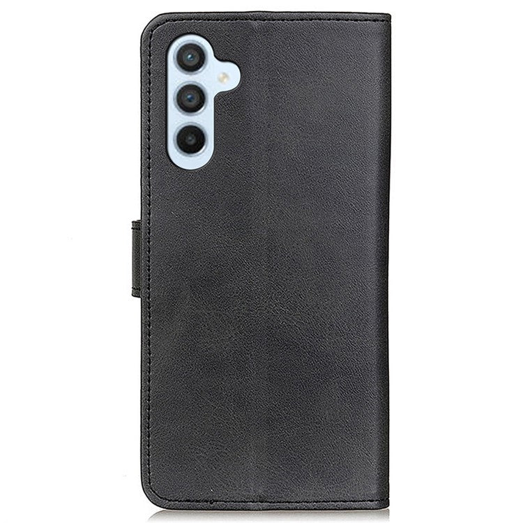 For Samsung Galaxy A15 4G Case Leather Wallet Stand Shockproof Phone Cover - Black