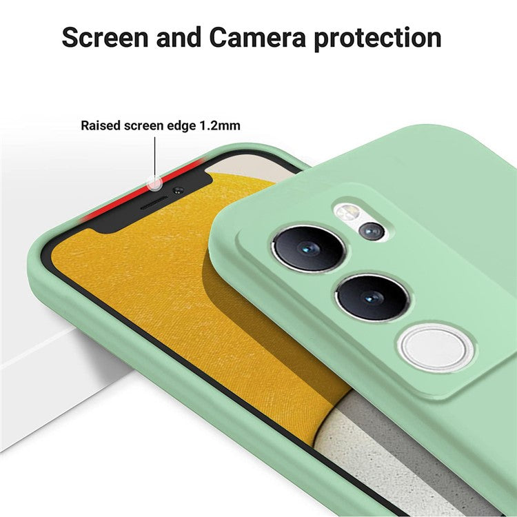 For vivo V29 5G / vivo S17 Pro 5G Case Slim Shell Liquid Silicone Mobile Phone Cover - Green