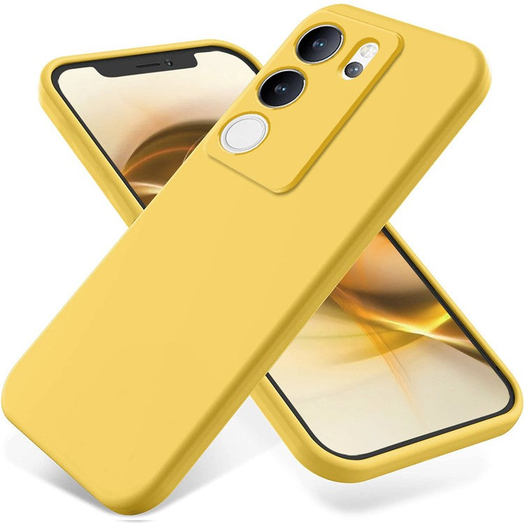 For vivo V29 5G / vivo S17 Pro 5G Case Slim Shell Liquid Silicone Mobile Phone Cover - Yellow