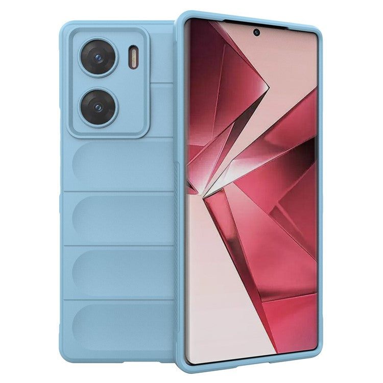 For vivo V29e (India) 5G Case Soft TPU Rugged Shockproof Cell Phone Cover - Baby Blue