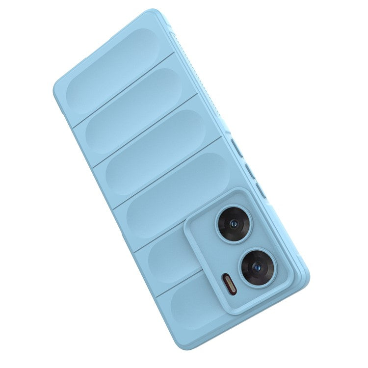 For vivo V29e (India) 5G Case Soft TPU Rugged Shockproof Cell Phone Cover - Baby Blue