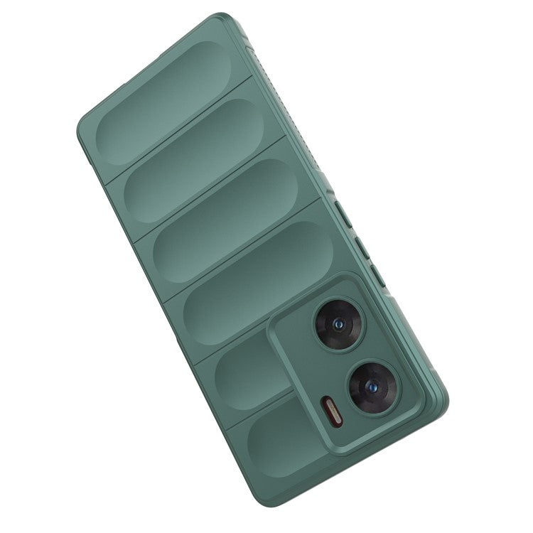 For vivo V29e (India) 5G Case Soft TPU Rugged Shockproof Cell Phone Cover - Green