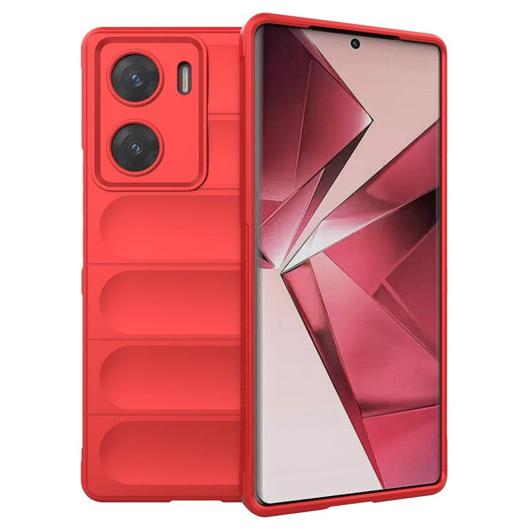 For vivo V29e (India) 5G Case Soft TPU Rugged Shockproof Cell Phone Cover - Red