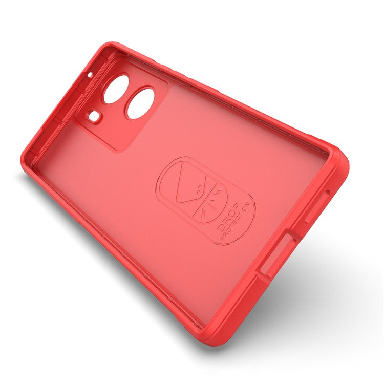 For vivo V29e (India) 5G Case Soft TPU Rugged Shockproof Cell Phone Cover - Red