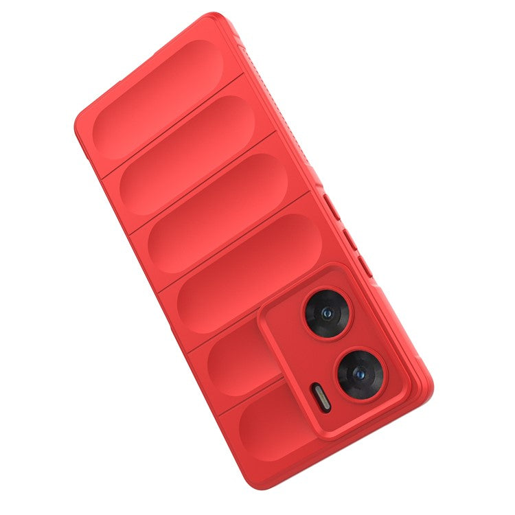 For vivo V29e (India) 5G Case Soft TPU Rugged Shockproof Cell Phone Cover - Red