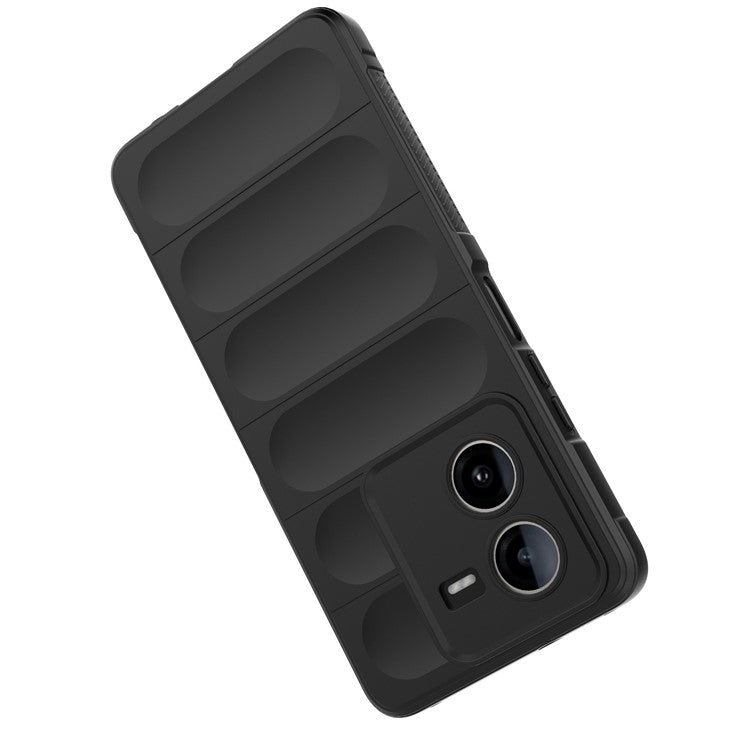 For vivo iQOO Z8x 5G Case TPU Rugged Anti-Scratch Cell Phone Cover - Black