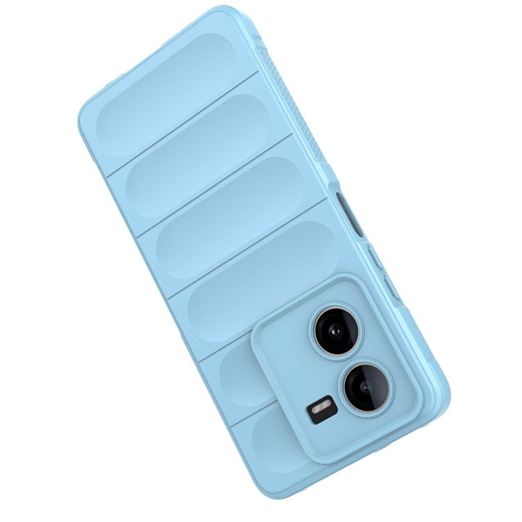 For vivo iQOO Z8x 5G Case TPU Rugged Anti-Scratch Cell Phone Cover - Baby Blue