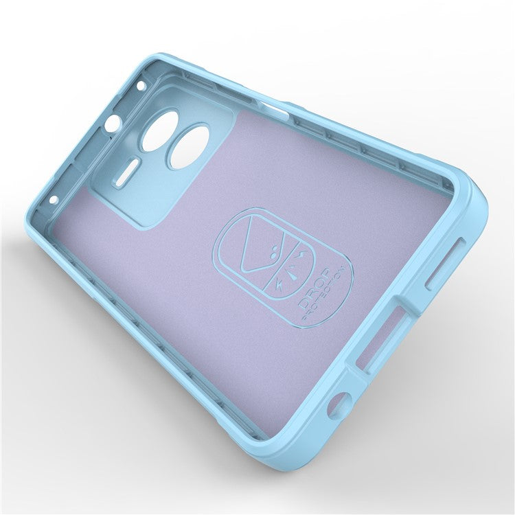 For vivo iQOO Z8x 5G Case TPU Rugged Anti-Scratch Cell Phone Cover - Baby Blue