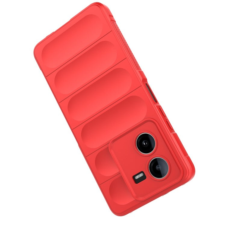 For vivo iQOO Z8x 5G Case TPU Rugged Anti-Scratch Cell Phone Cover - Red