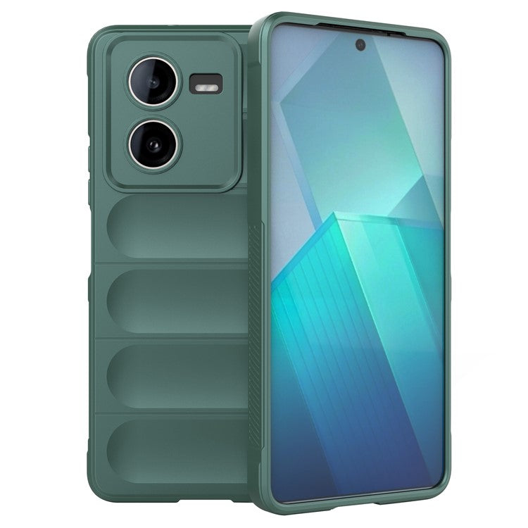 For vivo iQOO Z8x 5G Case TPU Rugged Anti-Scratch Cell Phone Cover - Green