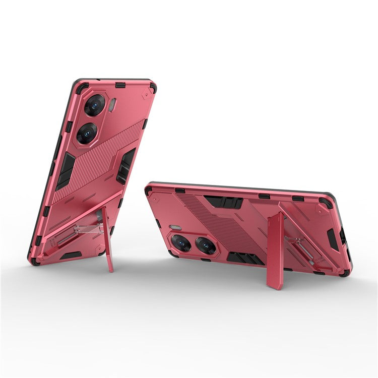 For vivo V29e (India) 5G Case Kickstand PC+TPU Phone Back Cover - Rose