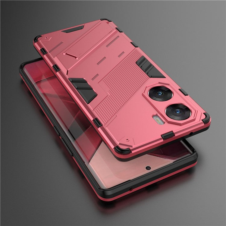 For vivo V29e (India) 5G Case Kickstand PC+TPU Phone Back Cover - Rose