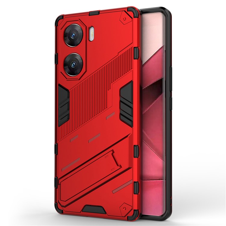 For vivo V29e (India) 5G Case Kickstand PC+TPU Phone Back Cover - Red