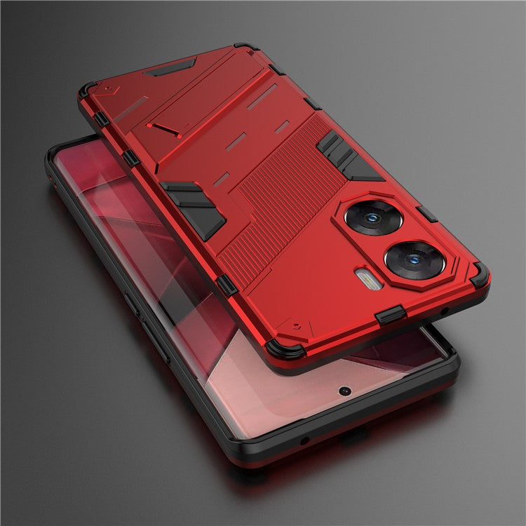 For vivo V29e (India) 5G Case Kickstand PC+TPU Phone Back Cover - Red