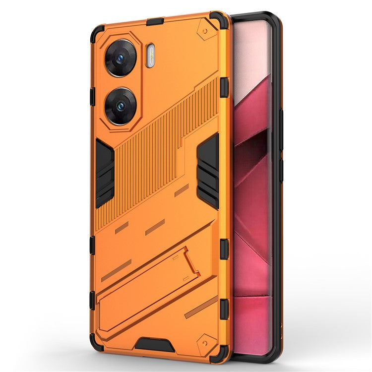 For vivo V29e (India) 5G Case Kickstand PC+TPU Phone Back Cover - Orange