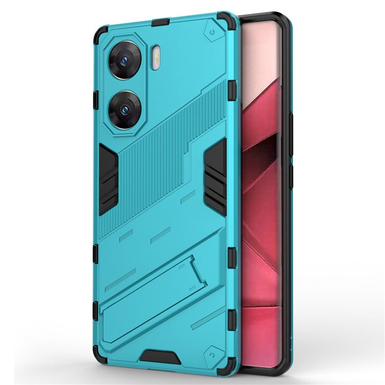 For vivo V29e (India) 5G Case Kickstand PC+TPU Phone Back Cover - Baby Blue