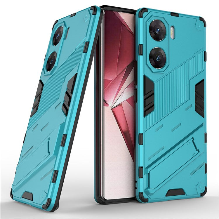 For vivo V29e (India) 5G Case Kickstand PC+TPU Phone Back Cover - Baby Blue