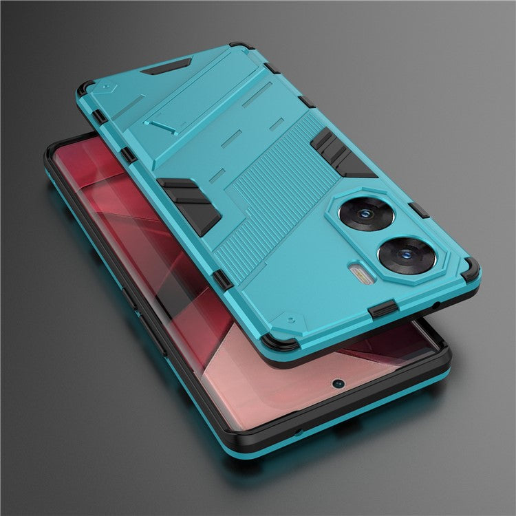 For vivo V29e (India) 5G Case Kickstand PC+TPU Phone Back Cover - Baby Blue