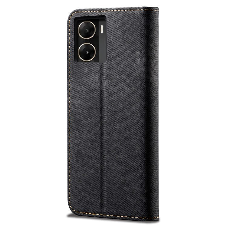 For vivo V29e (Global) 5G Case Wallet PU Leather Protective Phone Cover - Black