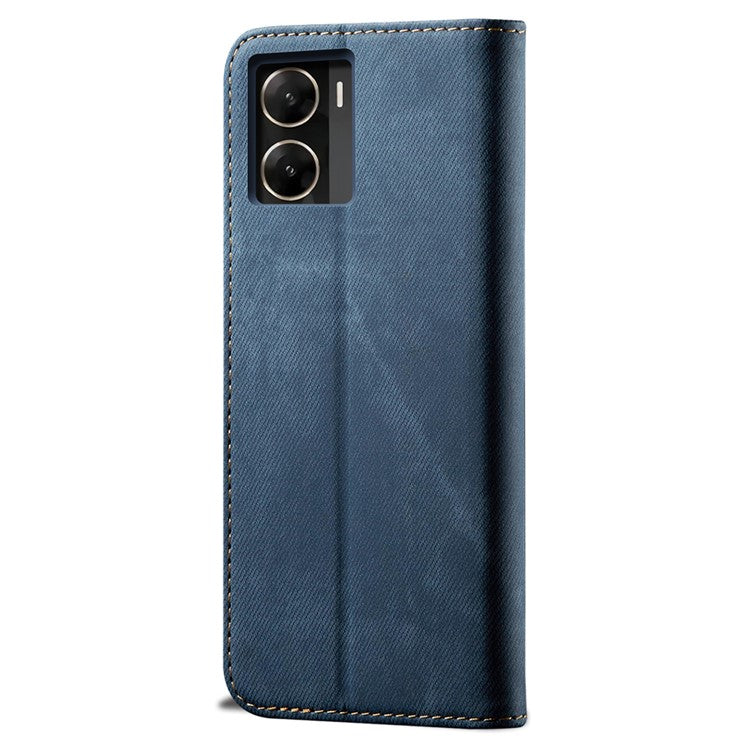 For vivo V29e (Global) 5G Case Wallet PU Leather Protective Phone Cover - Blue