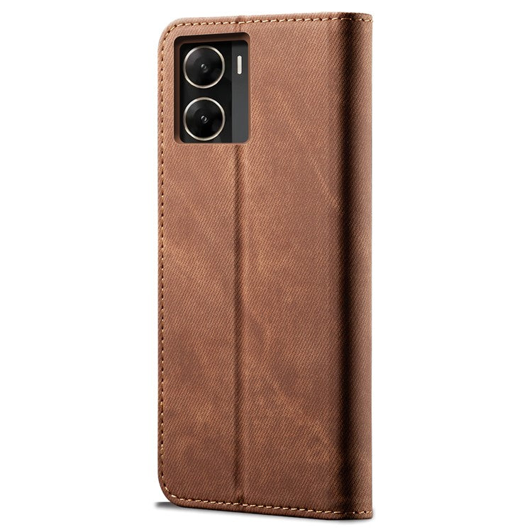 For vivo V29e (Global) 5G Case Wallet PU Leather Protective Phone Cover - Coffee