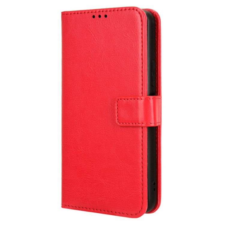 For vivo Y17s 4G / Y33t (2023) V2317A Case Wallet Stand Phone Leather Cover - Red