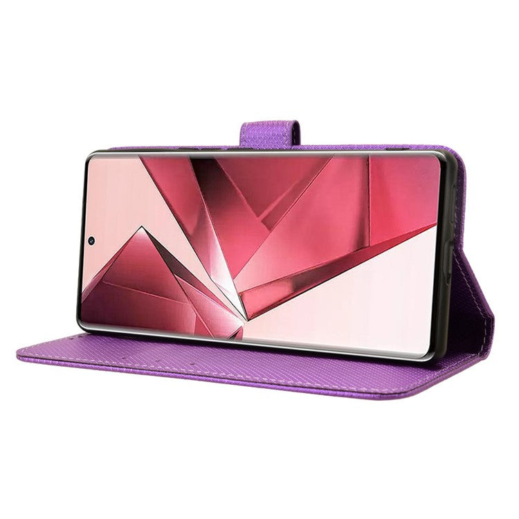 For vivo V29e (India) 5G Case PU Leather Mobile Phone Cover with Wallet - Purple