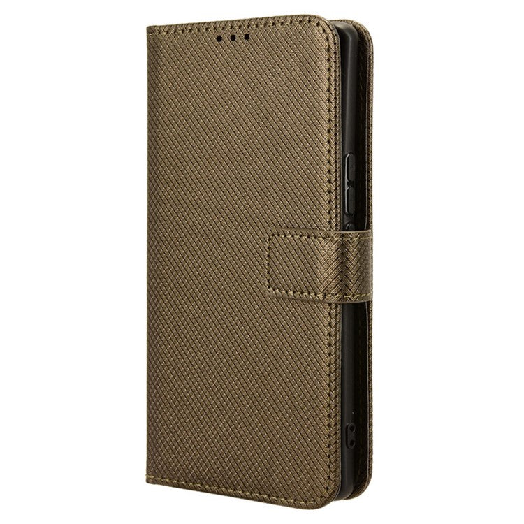 For vivo V29e (India) 5G Case PU Leather Mobile Phone Cover with Wallet - Brown