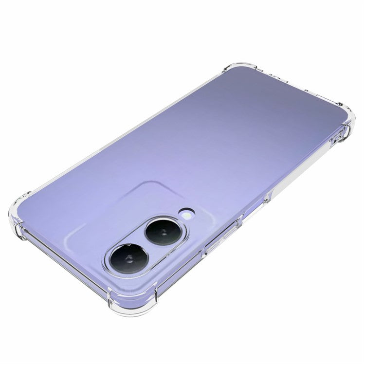 For vivo Y17s 4G Case Flexible TPU Anti-slip Anti-drop Transparent Phone Back Cover