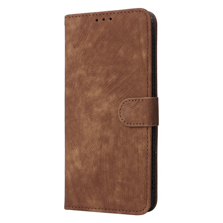 For vivo Y17s 4G / Y33t (2023) V2317A Case Bump Proof RFID Blocking Phone Cover with Strap - Brown