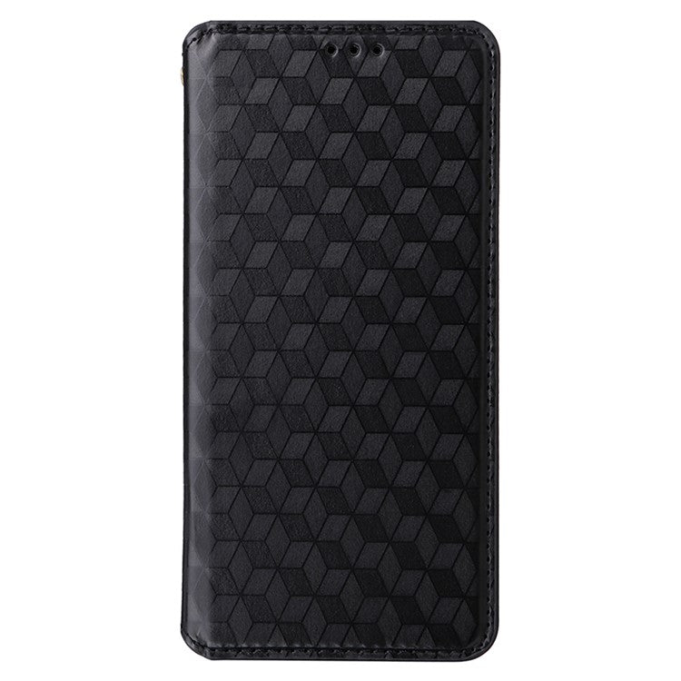 For vivo Y17s 4G / Y33t (2023) V2317A Case Drop Resistant PU Leather Stand Cover - Black