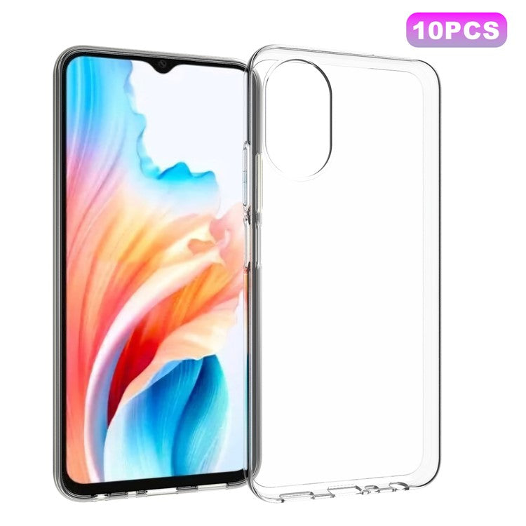 10Pcs  /  Pack For Oppo A18 4G / A38 4G Cell Phone Cover Inner Watermark-Free Texture TPU Mobile Case